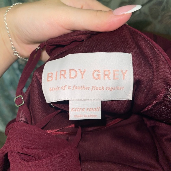 red/maroon bridesmaid dress from birdy grey - Picture 5 of 7